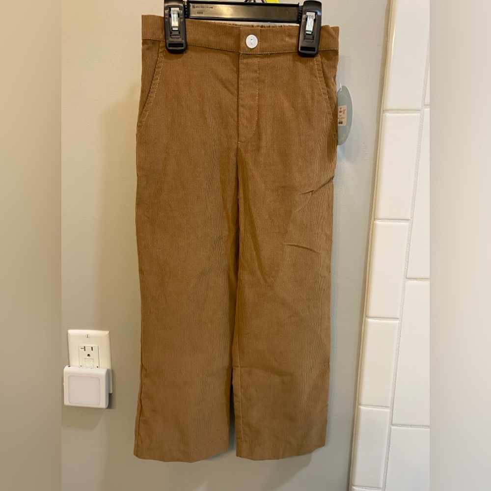 Little English Chestnut Brown Corduroy Pants / Size 5 / NWT